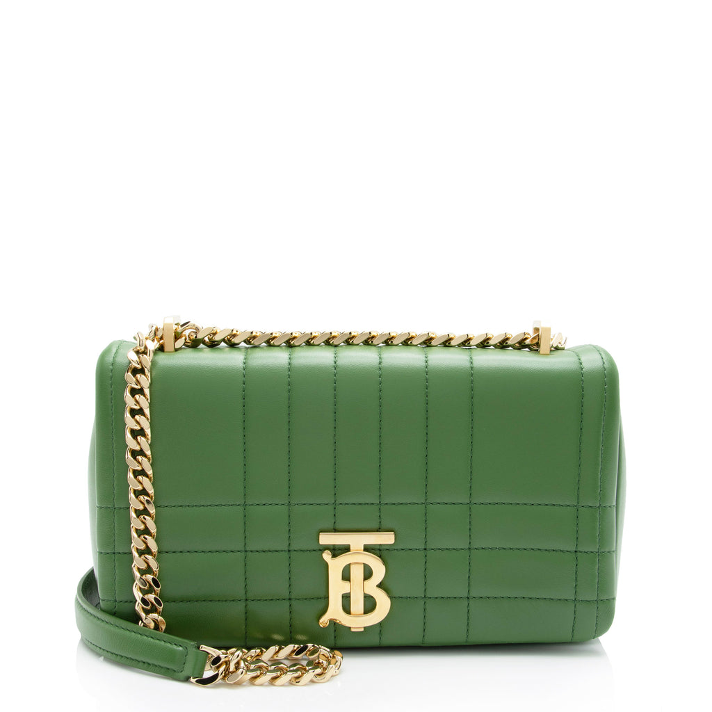 Burberry Quilted Lambskin TB Lola Chain Small Crossbody Bag (SHF-rioDQG)