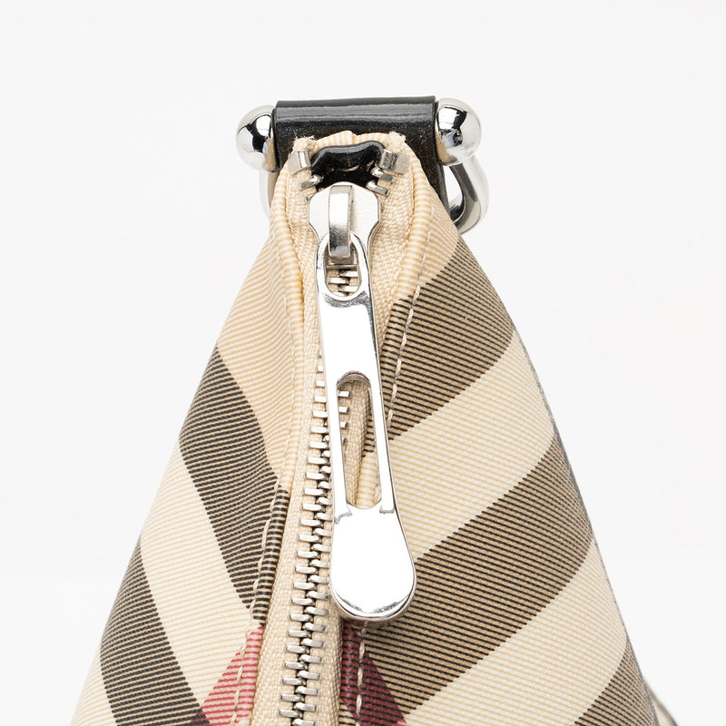 Burberry Nova Check Beaton Drawstring Shoulder Bag (SHF-18615) – LuxeDH