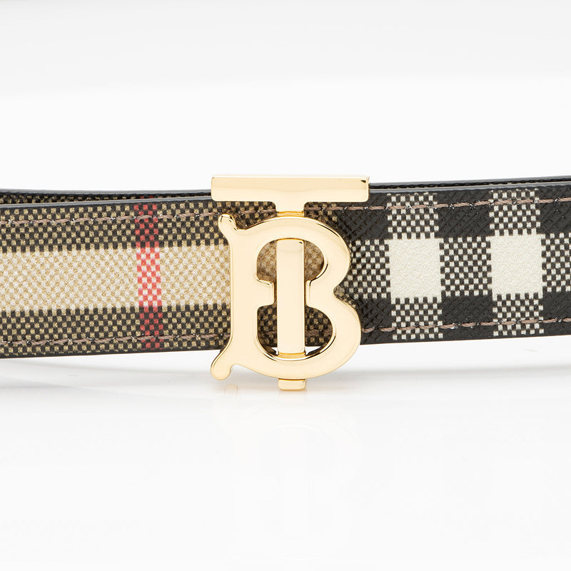 Women's Check Tb Belt by Burberry