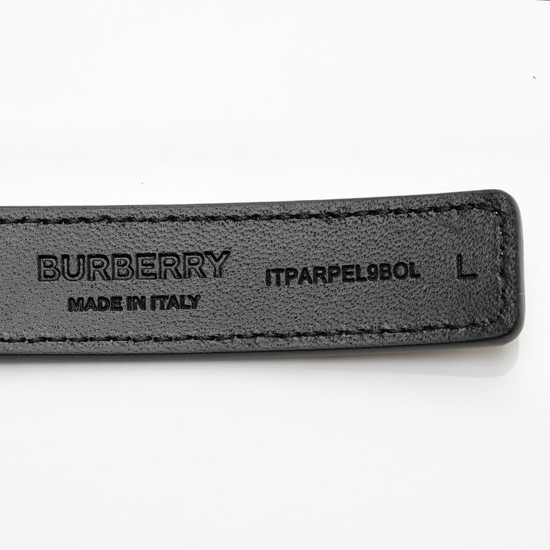 Burberry Reversible Leather TB Monogram Belt