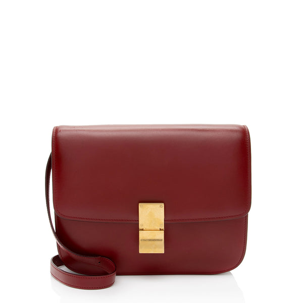 Celine Calfskin Classic Medium Box Bag (SHF-zJ9Rue)