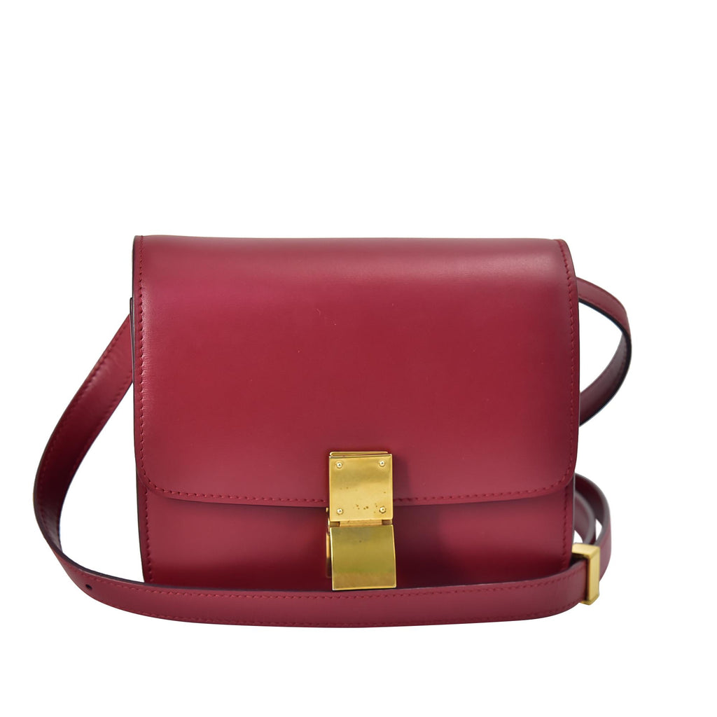 Celine Small Classic Box Bag - Red Crossbody Bags, Handbags