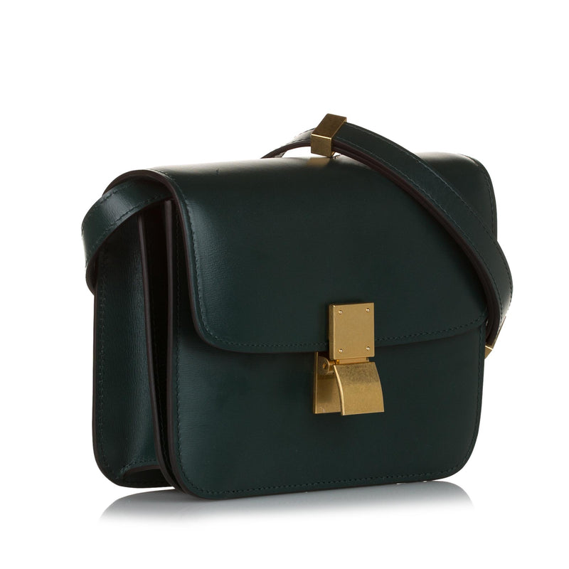 Women's Medium Classic Bag In Box Calf, CELINE