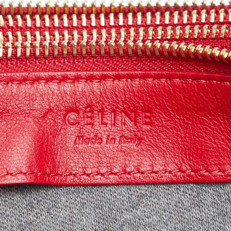 Celine, Bags, Celine Trio Calfskin Leather Crossbody Handbag