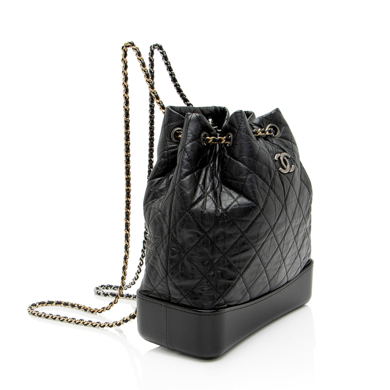 Chanel Aged Calfskin Gabrielle Backpack (SHF-M5X3Nt)