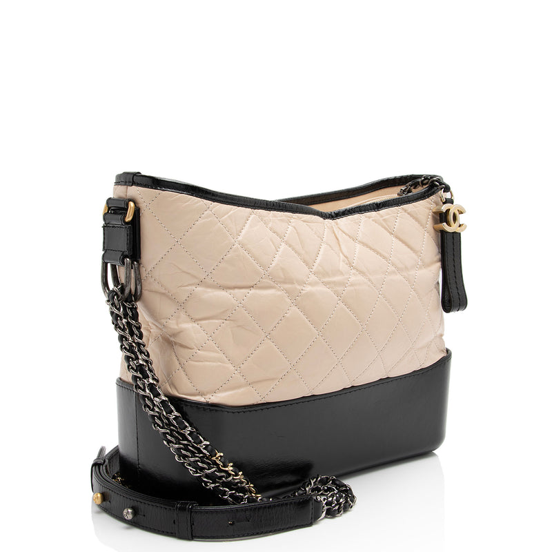 Chanel Aged Calfskin Gabrielle Medium Hobo (SHF-emz7MK)