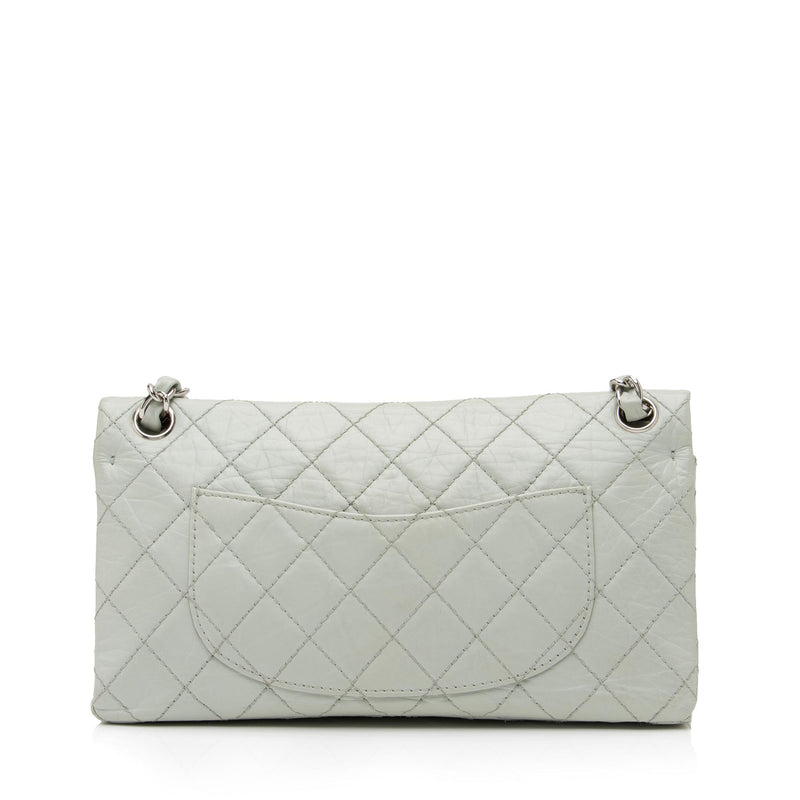 Pre-owned Chanel 2006 Medium Double Flap Shoulder Bag In White