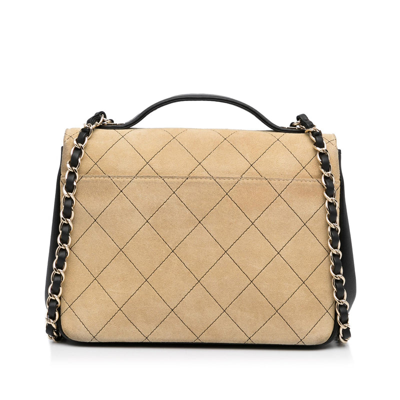 Chanel Business Affinity Suede Flap (SHG-7Wkj4C)