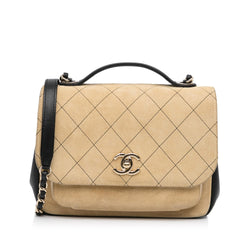 Chanel Business Affinity Suede Flap (SHG-7Wkj4C)