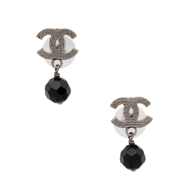 Chanel CC Bead Drop Earrings (SHF-3CacRg)