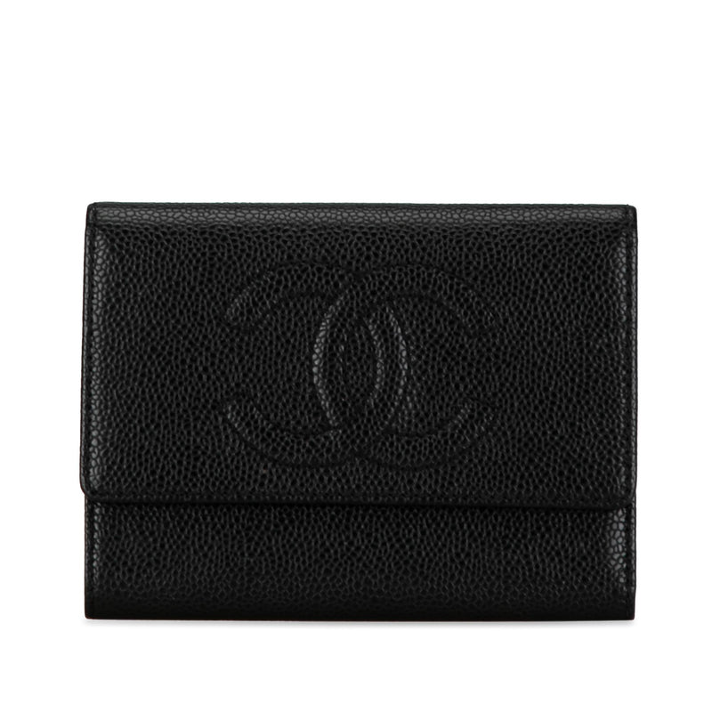 Chanel CC Caviar Bifold Wallet (SHG-o2VjHL)