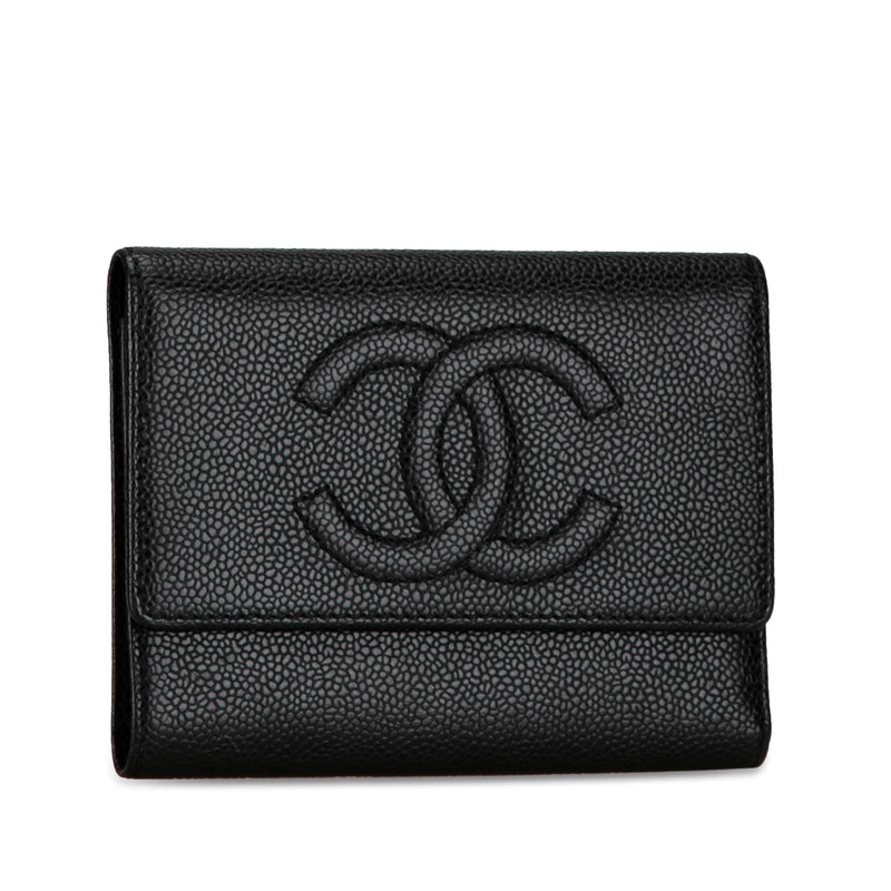 Chanel CC Caviar Bifold Wallet (SHG-o2VjHL)