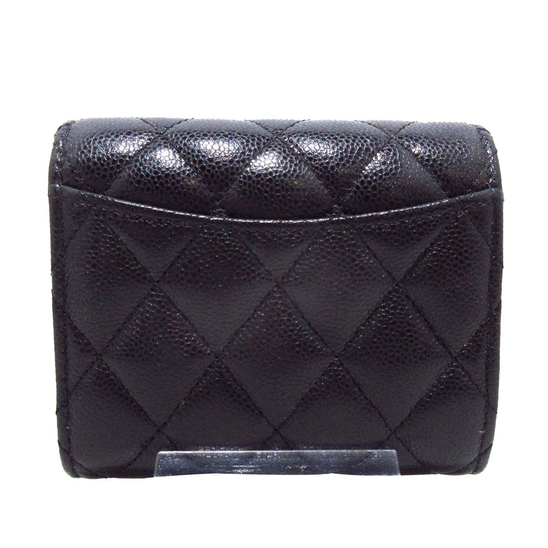 Chanel CC Caviar Trifold Wallet (SHG-NnCEHv)