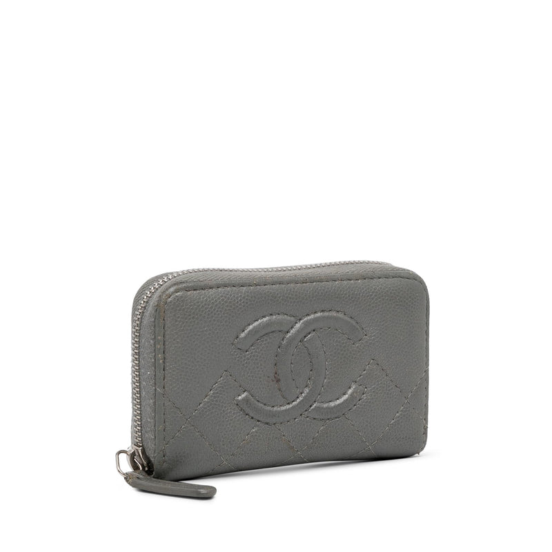 Chanel CC Caviar Zip Coin Pouch (SHG-ToTnzs)