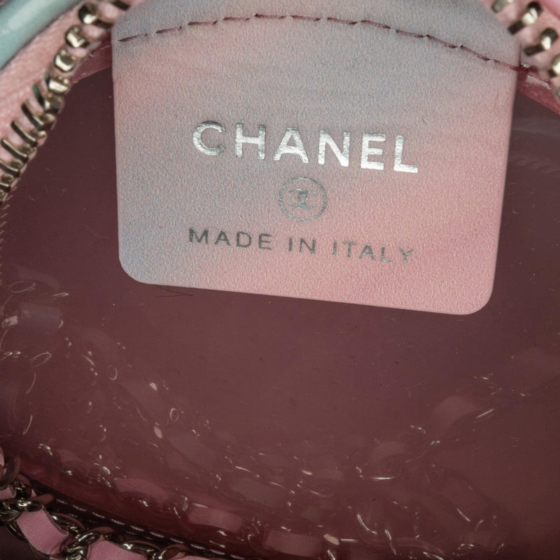 Chanel CC Filigree Transparent Round Crossbody (SHG-2nNSBy)