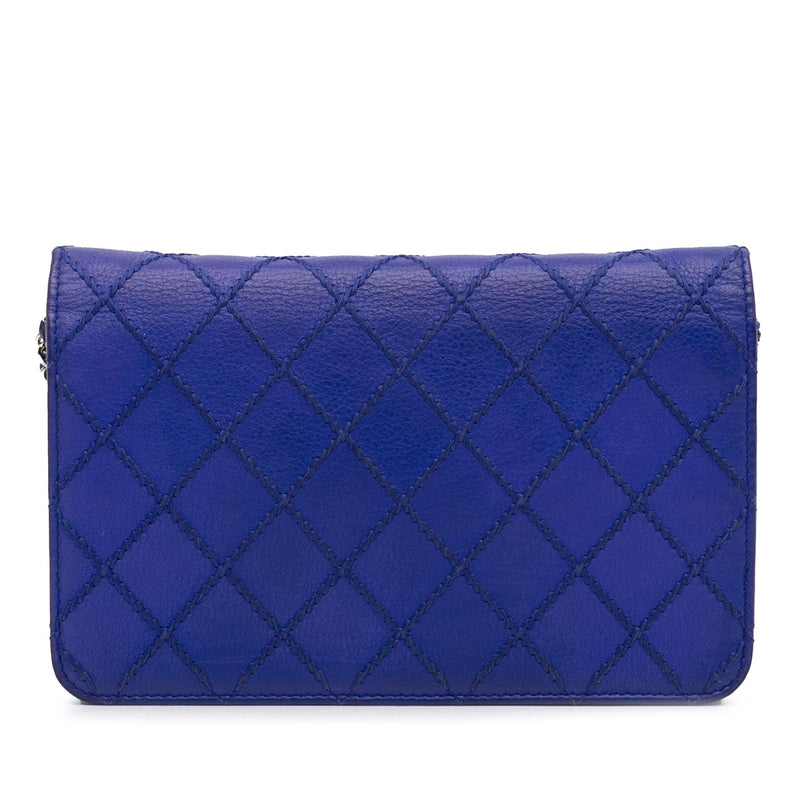 Chanel CC Lambskin Wild Stitch Wallet on Chain (SHG-IF20c2)