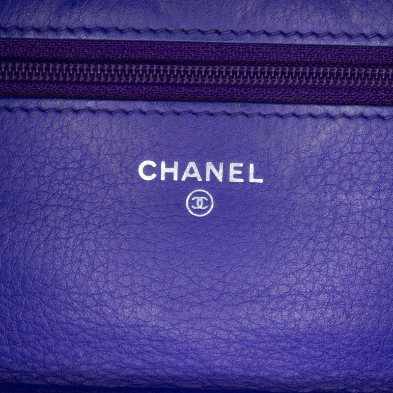 Chanel CC Lambskin Wild Stitch Wallet on Chain (SHG-IF20c2)