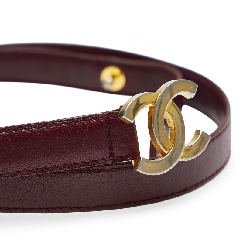 Chanel CC Leather Belt - 31 / 78.00 (SHG-x1mmag)