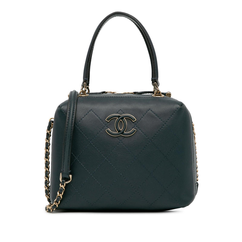 Chanel CC Quilted Bullskin Vanity Case (SHG-3WgpyN)