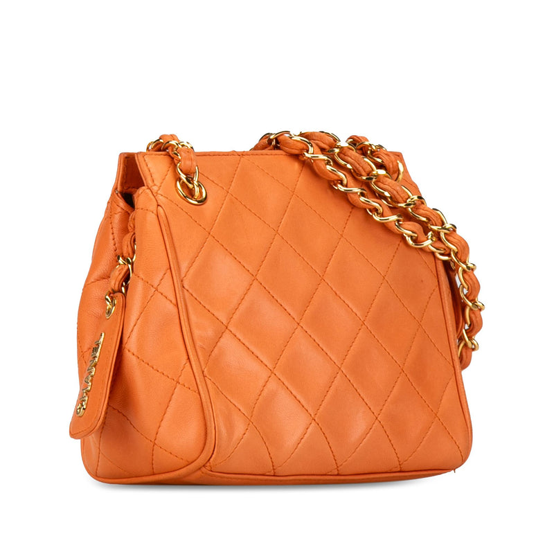 Chanel CC Quilted Calfskin Chain Shoulder Bag (SHG-JfYVD1)