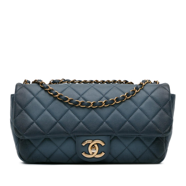 Chanel CC Quilted Calfskin Ombre Flap (SHG-mJHtHE)