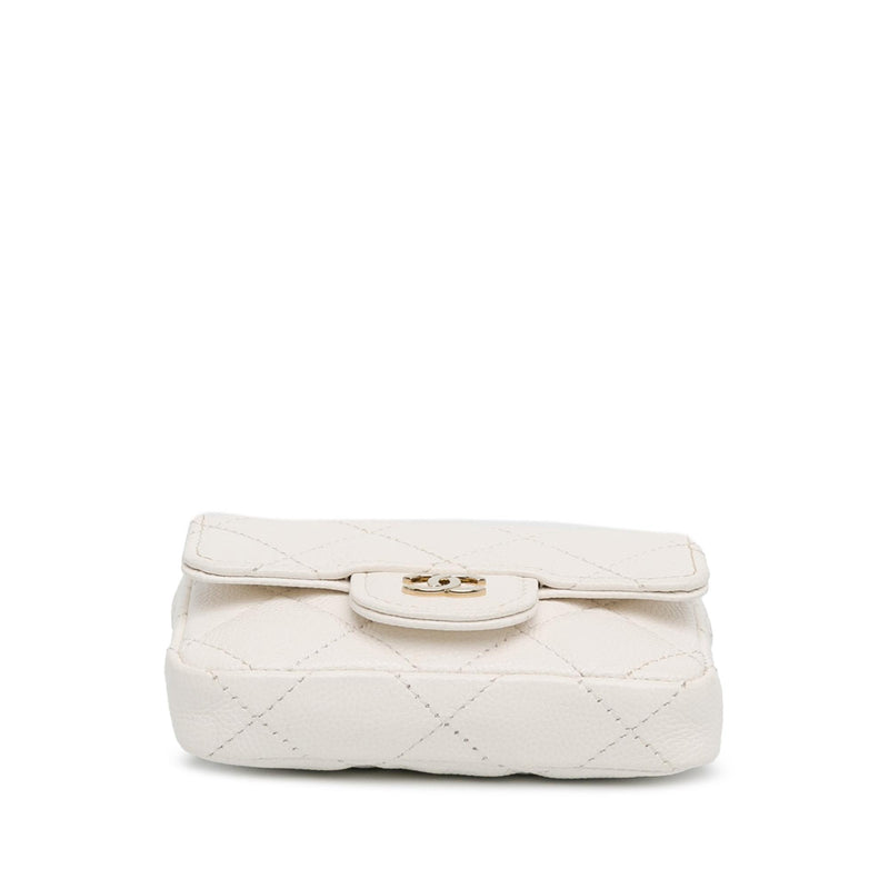 Chanel CC Quilted Caviar Belt Bag (SHG-EZD7VW)