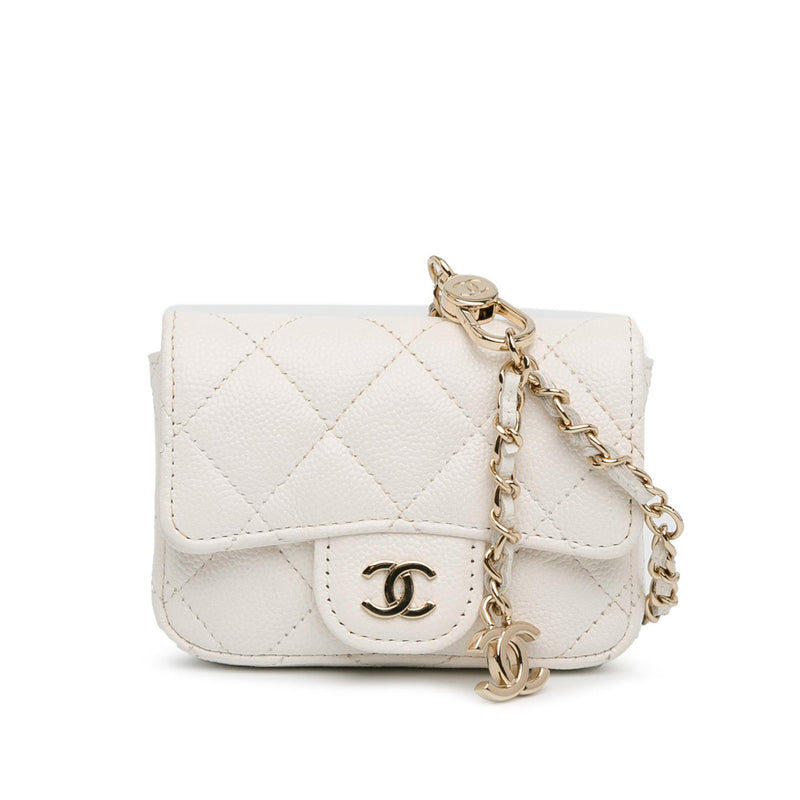 Chanel CC Quilted Caviar Belt Bag (SHG-EZD7VW)