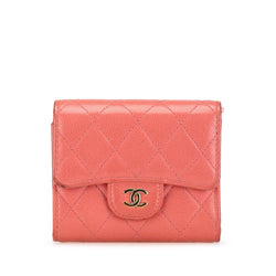 Chanel CC Quilted Caviar Trifold Wallet (SHG-lt0Bpg)