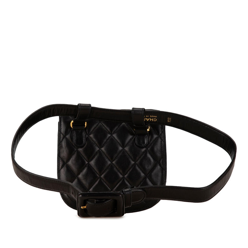 Chanel CC Quilted Lambskin Belt Bag (SHG-GMYcCg)