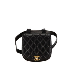 Chanel CC Quilted Lambskin Belt Bag (SHG-GMYcCg)