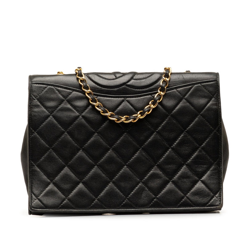 Chanel CC Quilted Lambskin Full Flap (SHG-wxEZyN)