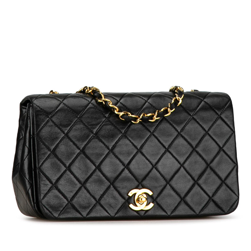 Chanel CC Quilted Lambskin Full Flap (SHG-6r8o9E)