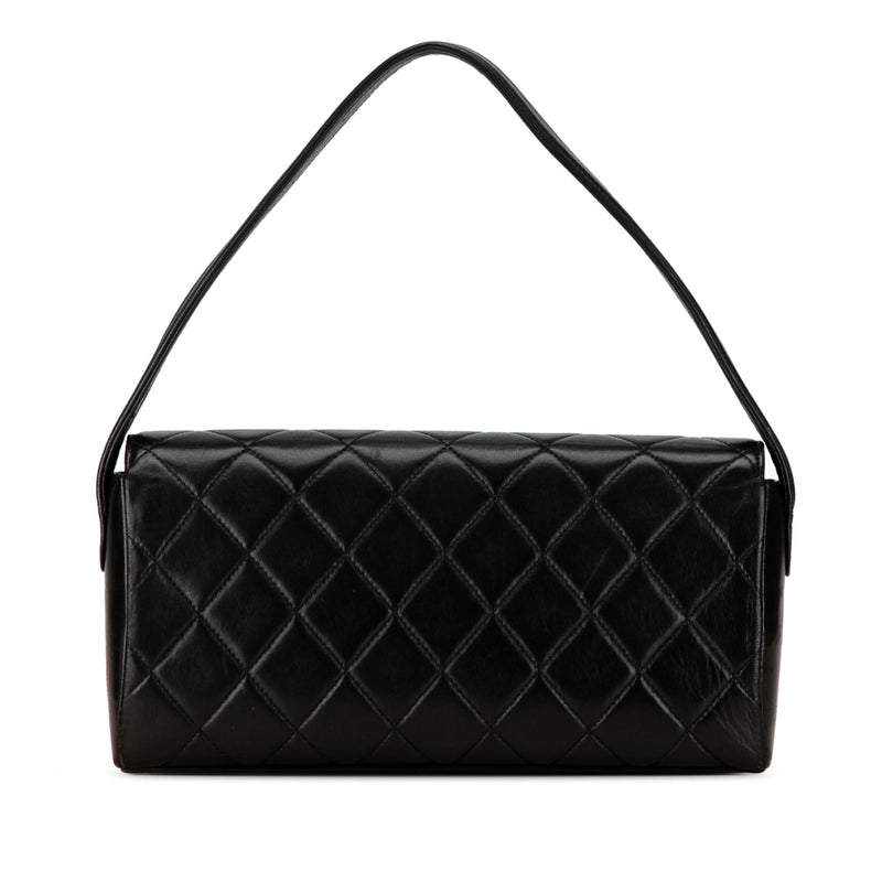 Chanel CC Quilted Lambskin Leather Handbag (SHG-xQSAxM)