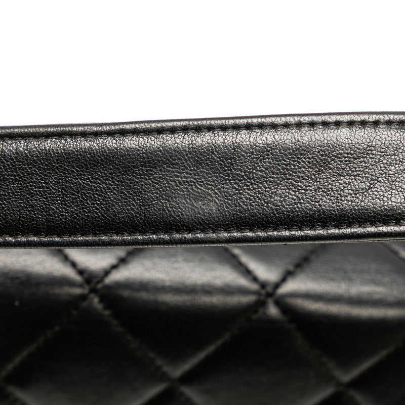 Chanel CC Quilted Lambskin Leather Handbag (SHG-xQSAxM)