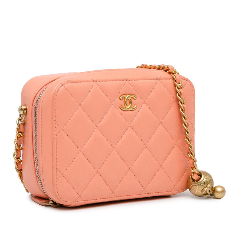 Chanel CC Quilted Lambskin Pearl Crush Camera Bag (SHG-Pv1zqe)