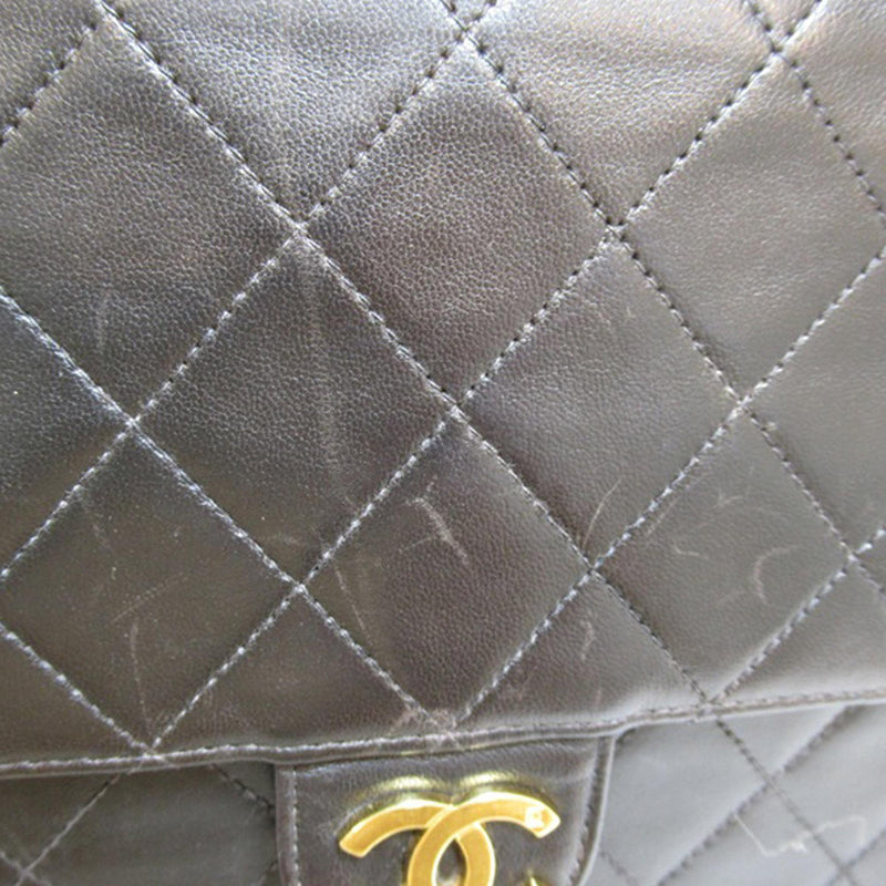 Chanel CC Quilted Lambskin Single Flap (SHG-bg41Ud)