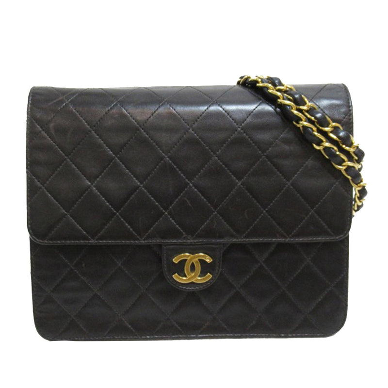 Chanel CC Quilted Lambskin Single Flap (SHG-bg41Ud)