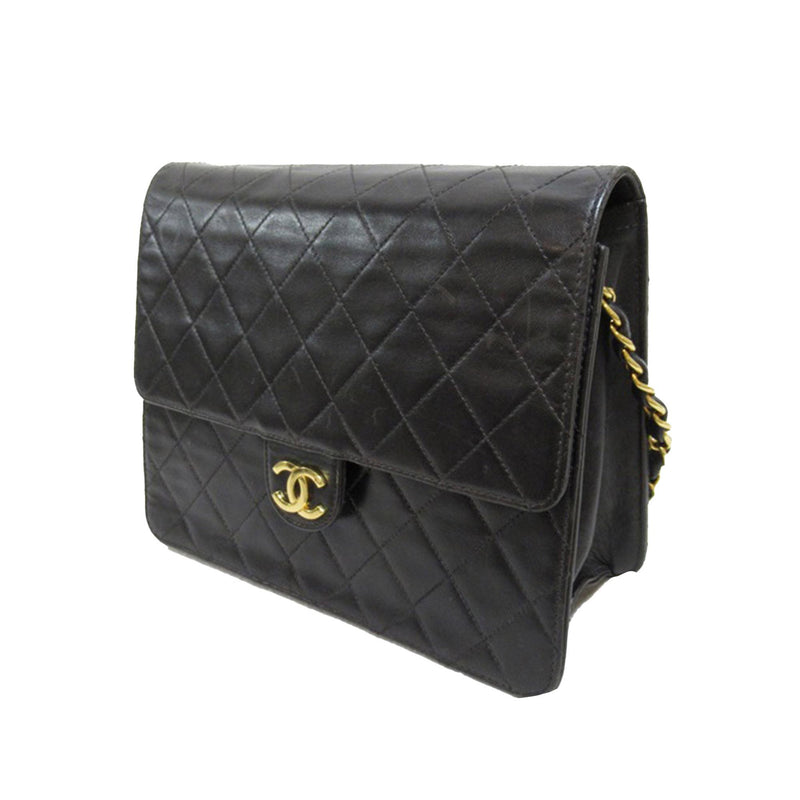 Chanel CC Quilted Lambskin Single Flap (SHG-bg41Ud)