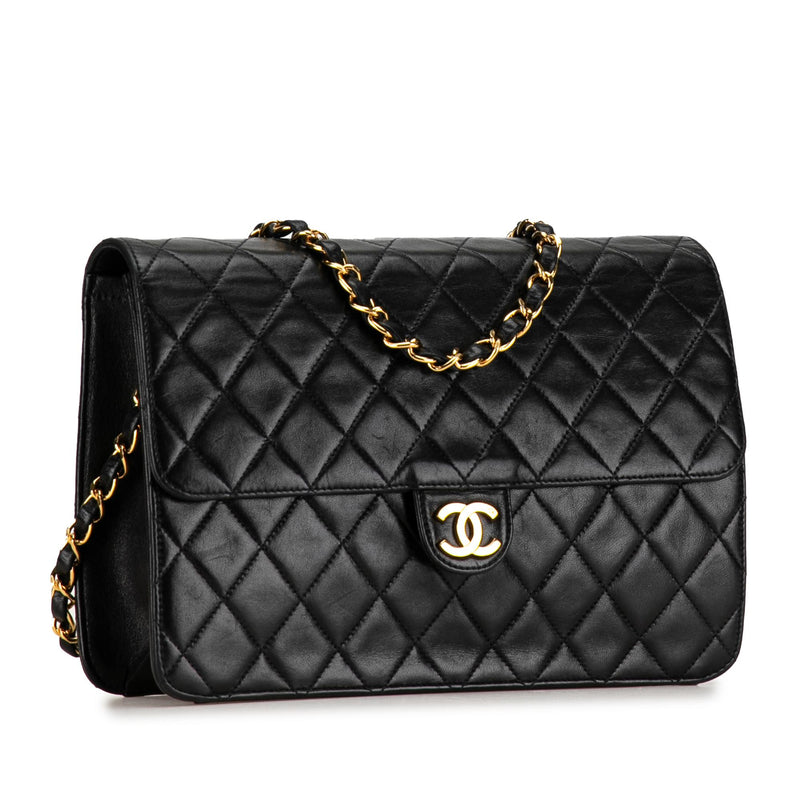 Chanel CC Quilted Lambskin Single Flap (SHG-O86IKP)