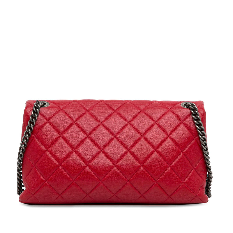 Chanel CC Quilted Lambskin Single Flap (SHG-srjhdn)