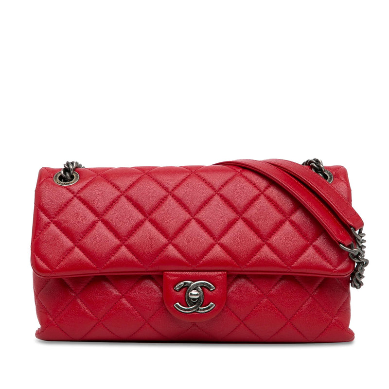 Chanel CC Quilted Lambskin Single Flap (SHG-srjhdn)