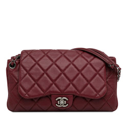 Chanel CC Quilted Lambskin Single Flap (SHG-zHHunq)