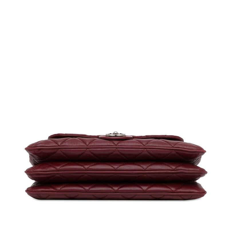 Chanel CC Quilted Lambskin Single Flap (SHG-zHHunq)