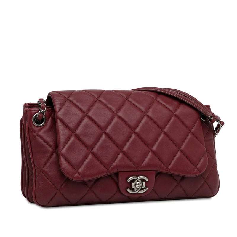 Chanel CC Quilted Lambskin Single Flap (SHG-zHHunq)