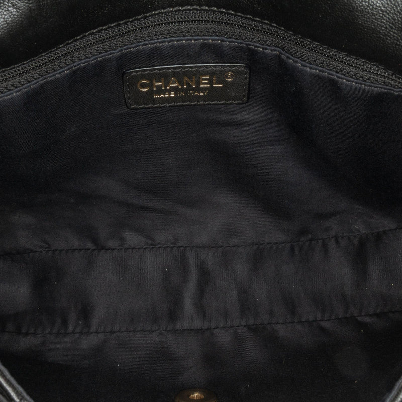 Chanel CC Quilted Lambskin Single Flap (SHG-6cPogF)