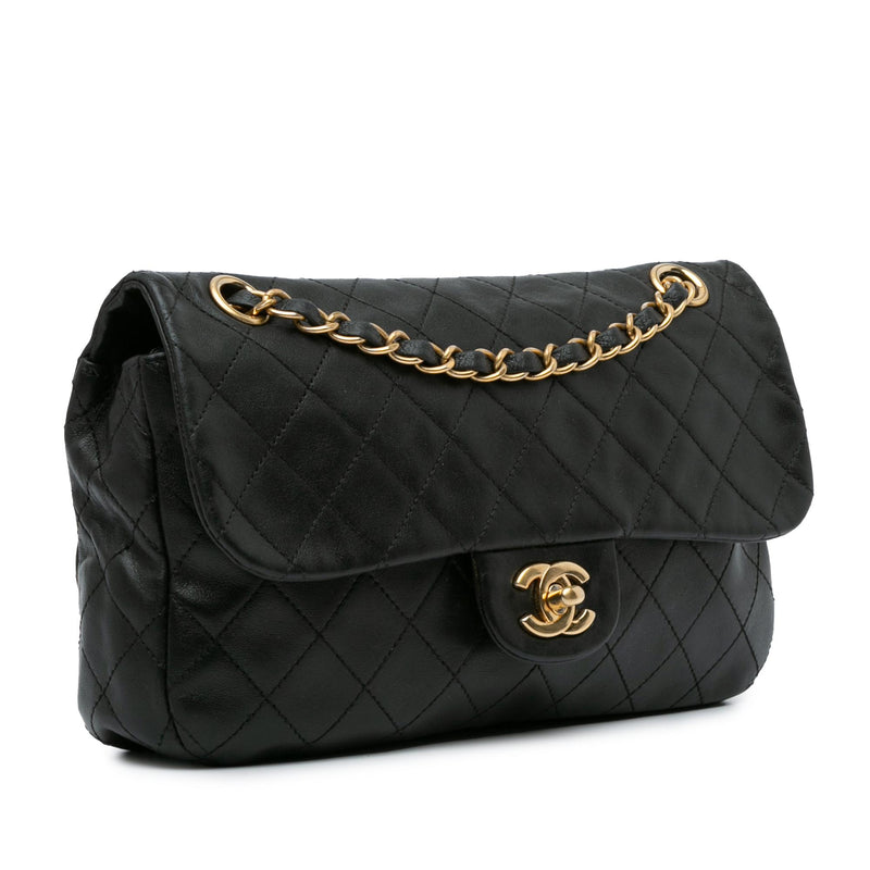 Chanel CC Quilted Lambskin Single Flap (SHG-6cPogF)