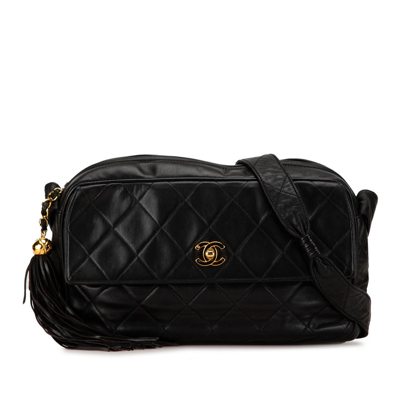 Chanel CC Quilted Lambskin Tassel Crossbody (SHG-25TGIf)