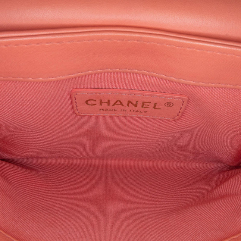 Chanel CC Quilted Lambskin Top Handle Flap (SHG-L5HKxu)