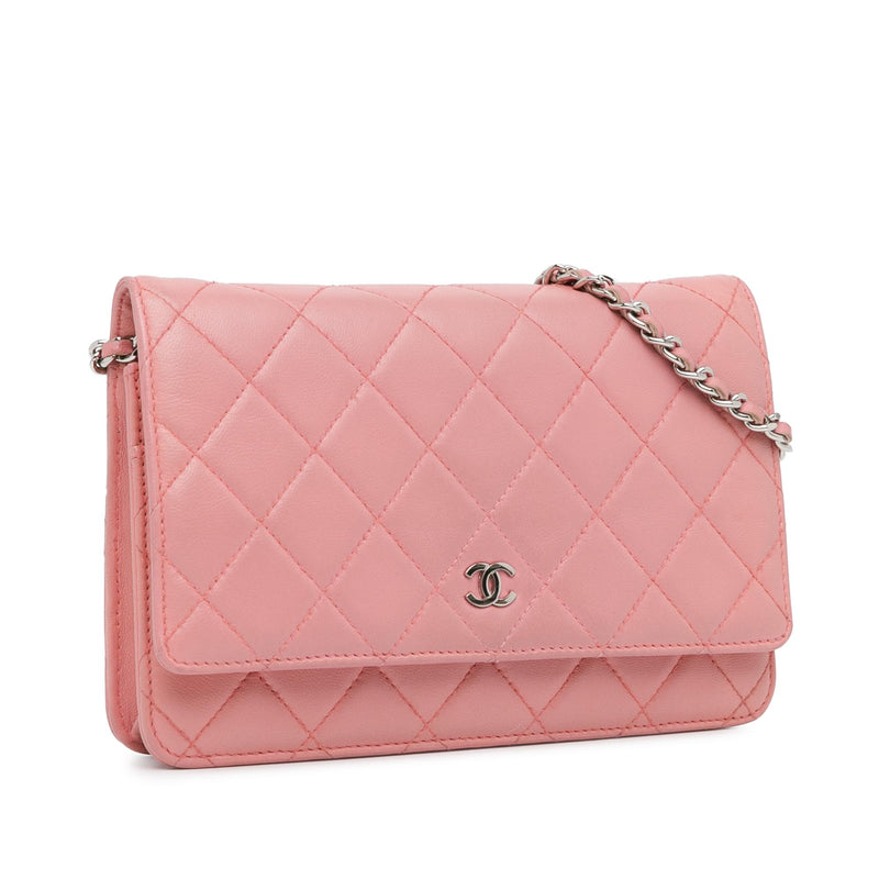 Chanel CC Quilted Lambskin Wallet On Chain (SHG-eULIFC)