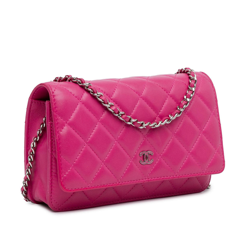 Chanel CC Quilted Lambskin Wallet On Chain (SHG-CEhNf2)